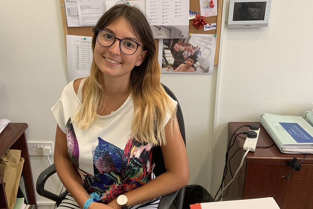 Auslandspraktikum auf Malta (Patricia Hübscher) Patricia Hübscher im Sekretariat des Staatssekretärs des Familienministeriums auf Malta