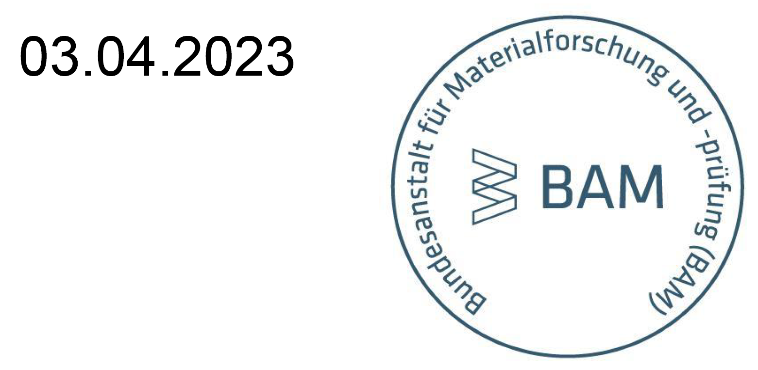 Bild vom Papiersiegel Papiersiegel der BAM