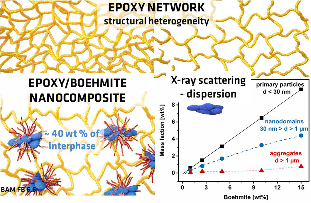 Paper des Monats 02/2021: TF Material Grafik zu "Epoxy Network, structural heterogeneity"
