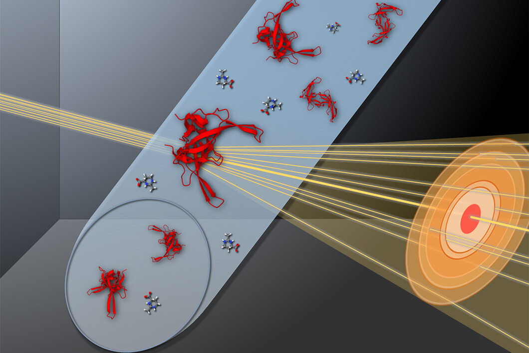 Paper of the month 10/2023: TF Environment A graphic in which rays are refracted and fall on a target.
