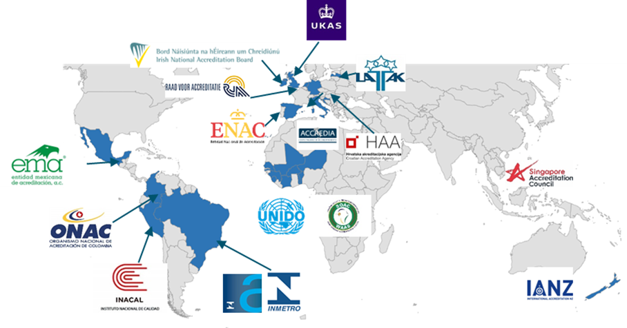 Paper of the month 02/2025: TF Infrastruktur Accreditation bodies and international organizations in 15 countries and regions supported the implementation of the study.