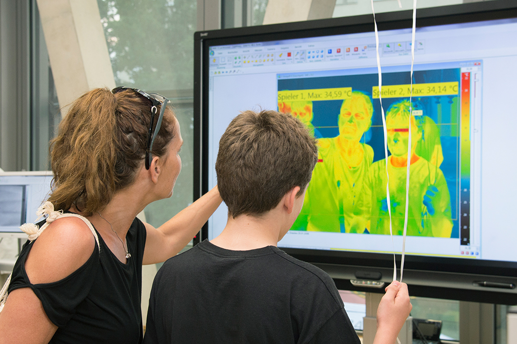 Thermografie-Selfie Wärmebilder aus der Thermografie-Kamera