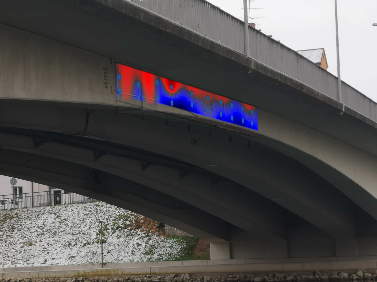 Foto G&auml;nstorbr&uuml;cke mit Sensornetzwerk