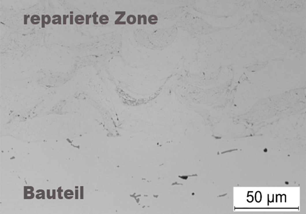 Makroaufnahme: Bauteil, reparierte Zonoe