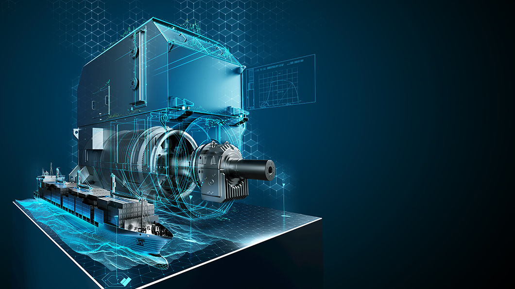 SIGENTICS M Synchrongenerator, moderner elektrischer Antrieb, beispielsweise f&uuml;r maritime Anwendungen