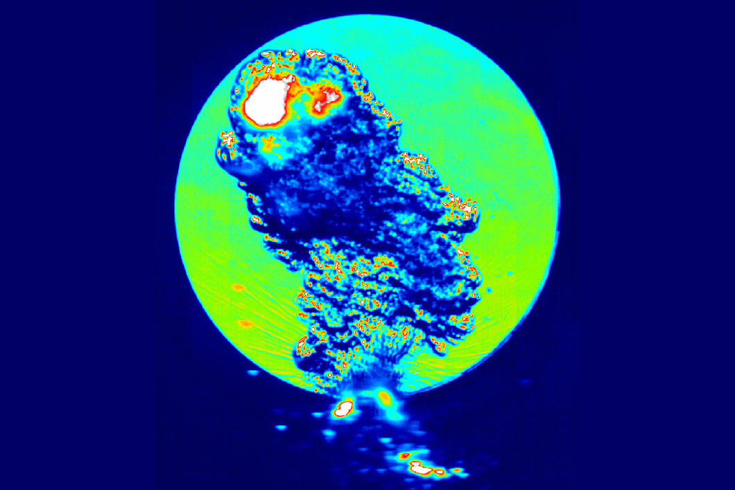 Nex-Hys streak recording of an exploding wire Schlieren recording of an exploding wire
