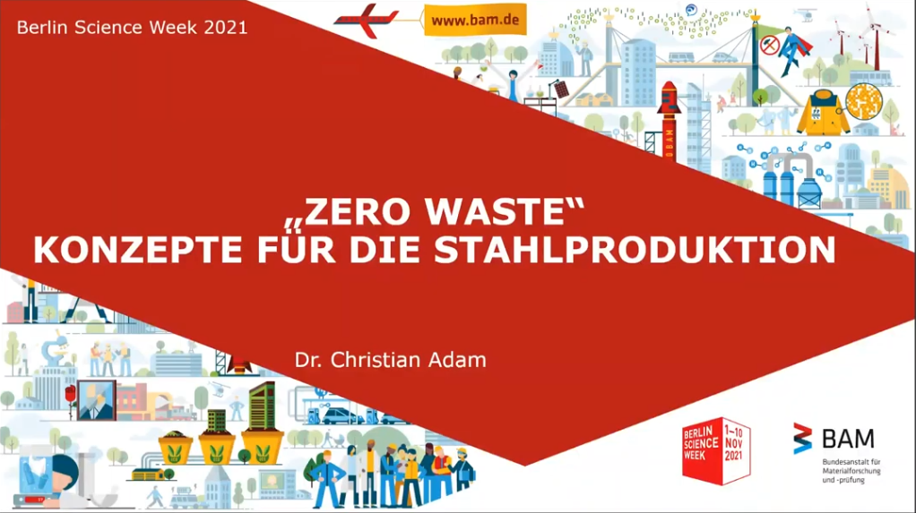 Startbild Vortrag Zero Waste - Stahl produzieren ohne Abf&auml;lle?