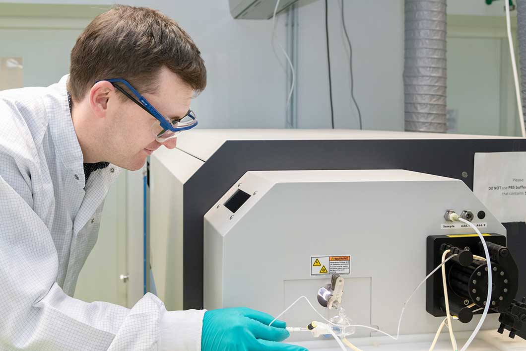 Even billionths of a gram of a substance can be detected by trace analysis.