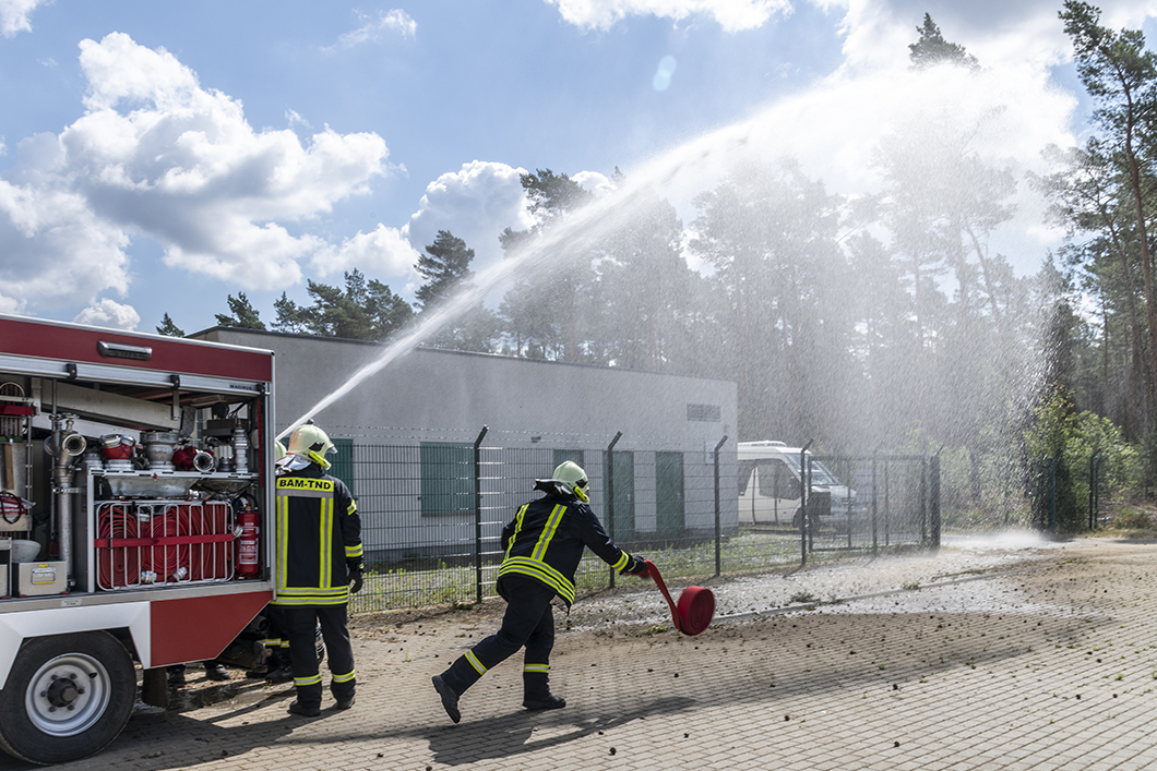 Waldbrand&uuml;bung auf dem TTS