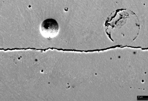 L-PBF AlSi10Mg microstructure Microstructure of an Aluminium alloy (L-PBF AlSi10Mg)