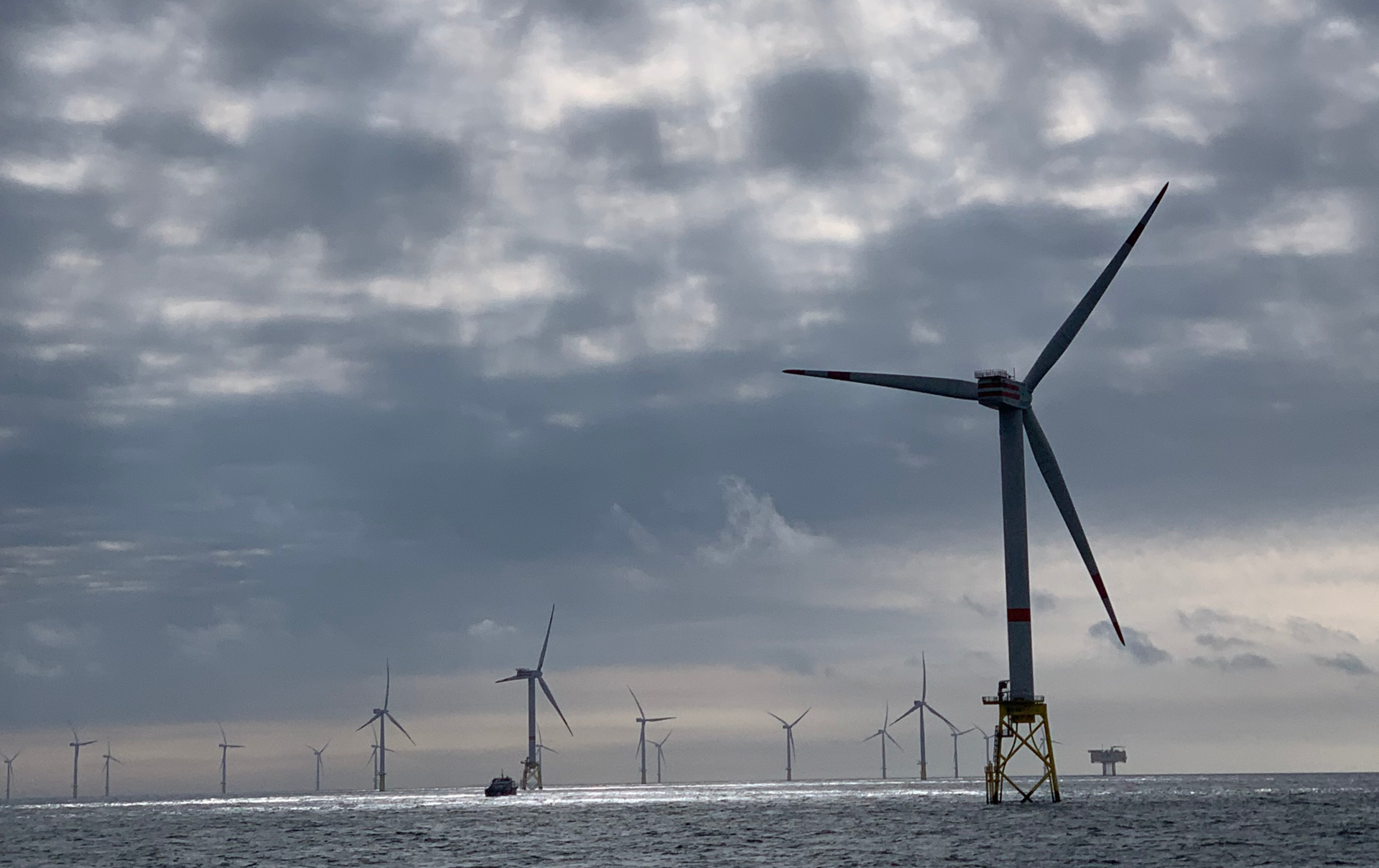 ReNEW Wind turbines in the North Sea
