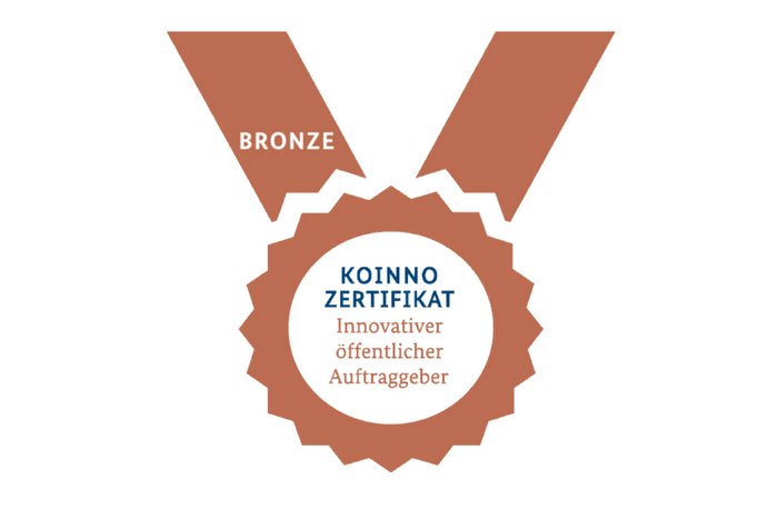 Zertifikat "Innovativer &ouml;ffentlicher Auftraggeber" f&uuml;r das Referat Beschaffung der BAM