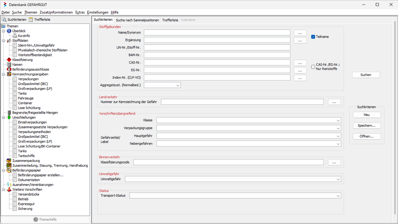 Screenshot from the non-radioactive materials research theme searching Tile preview