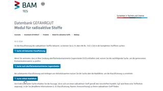 Screenshot von der Startseite vom Modul f&uuml;r radioaktive Stoffe Kachel Vorschau