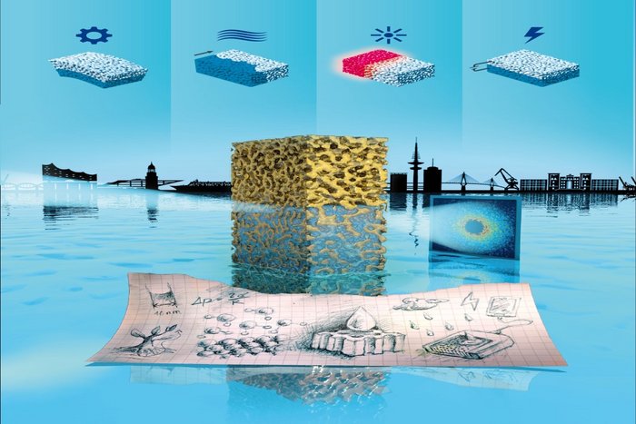 Illustration des Exzellenzclusters „BlueMat“