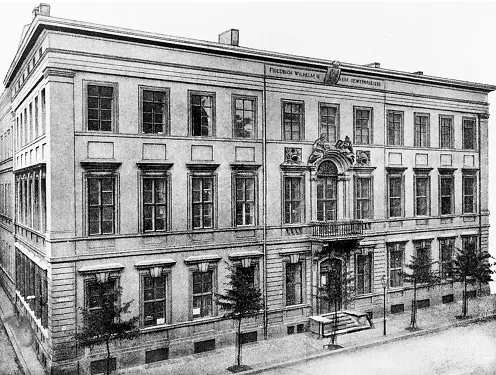 Stich eines historischen Berliner Geb&auml;udes.
