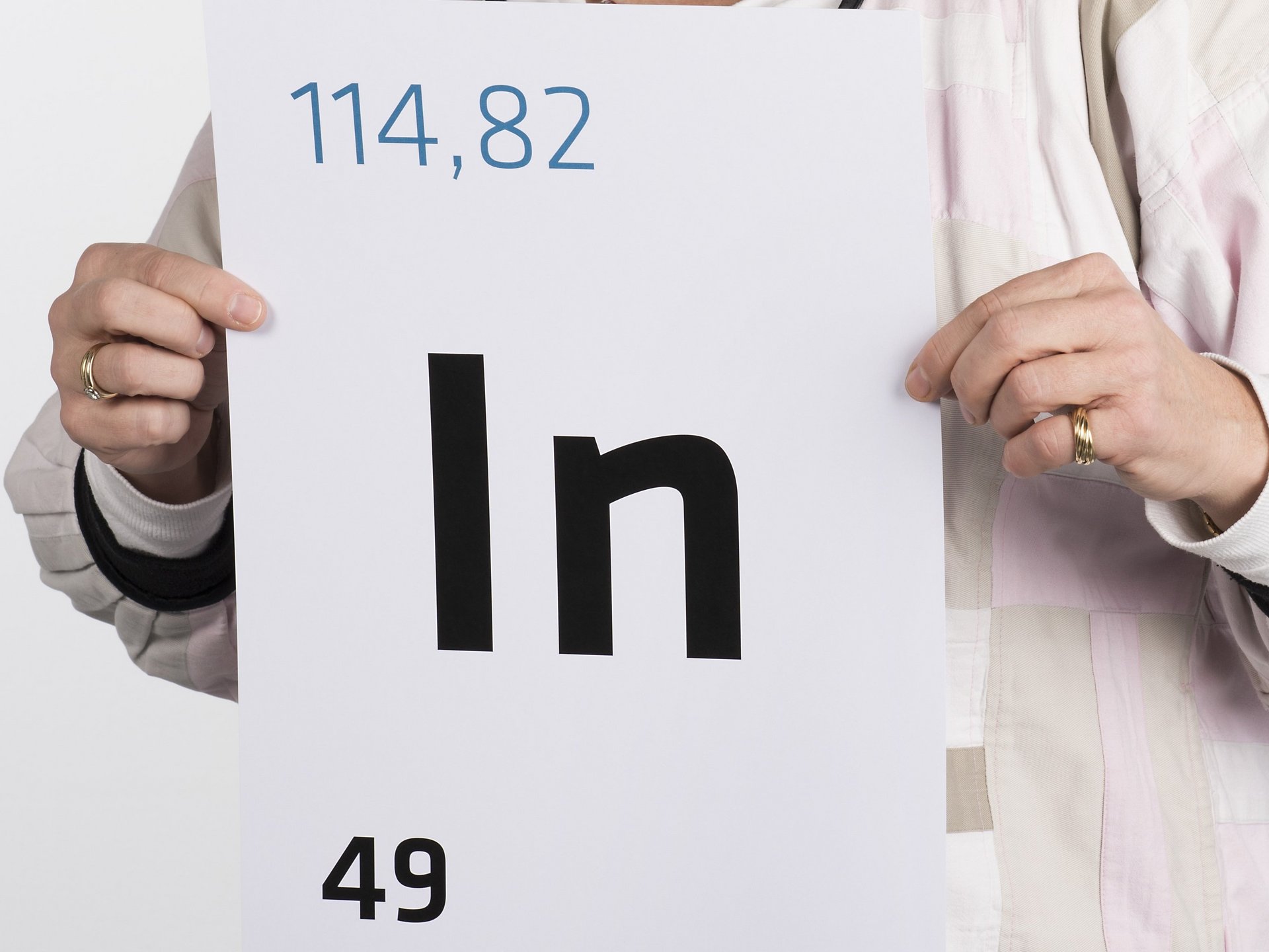 Buchstabe In aus dem Periodensystem