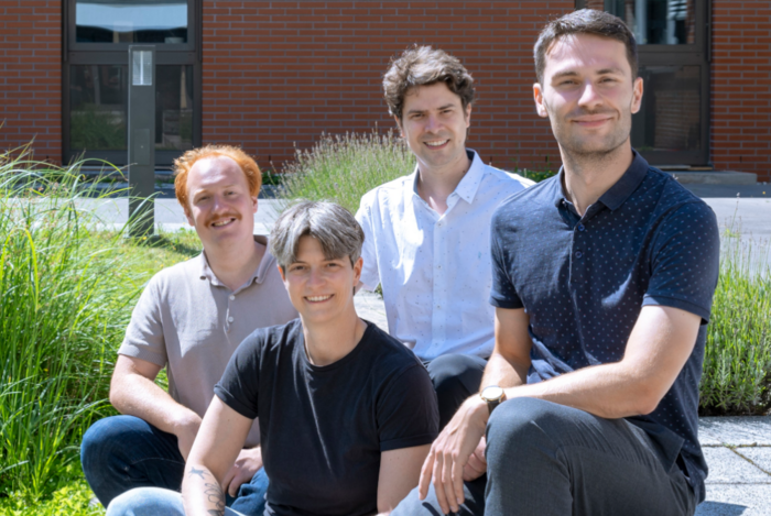 Das Team von ConScope, v.l.n.r. Niklas Epple, Julia Hau, Daniel Fontoura Barroso, Sven Focht.