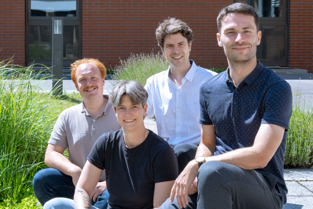 Das Team von ConScope, v.l.n.r. Niklas Epple, Julia Hau, Daniel Fontoura Barroso, Sven Focht.