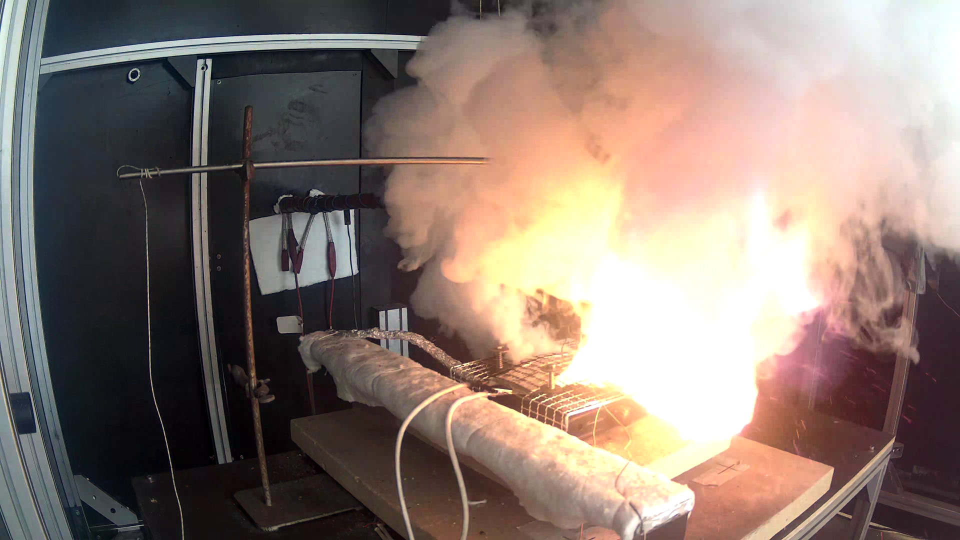 NMC pouch cell (12.5 Ah) during thermal runaway in 8-m³ room
