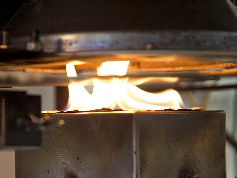 Flame retardant in test