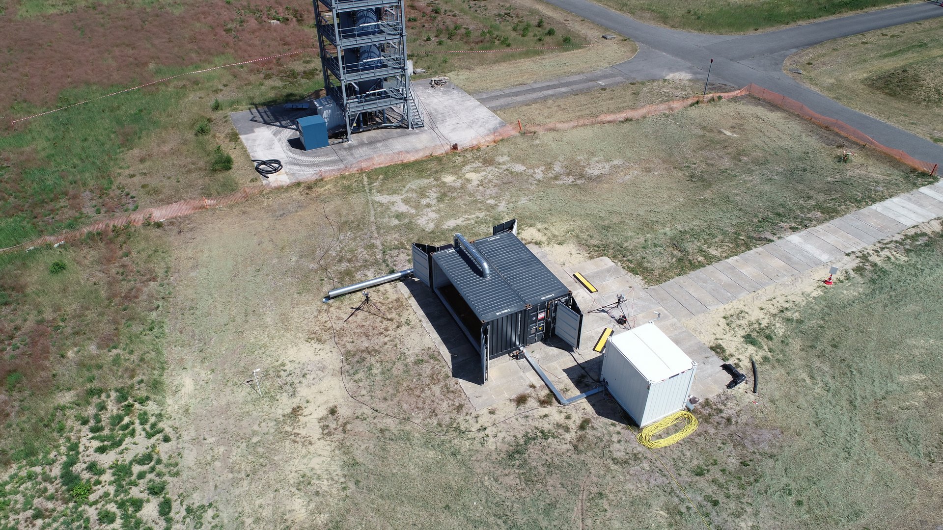 Fertiggestellter Versuchsstand SEE-2L auf dem BAM Testgel&auml;nde Technische Sicherheit im Sommer 2022